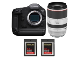 Eos R1 + Rf 70 200mm F/2.8 L Is Usm + 2 Sandisk 64gb Extreme Pro Cfexpress Type B + Ebook “20 Dicas para Fotos Que Impressionam” CANON