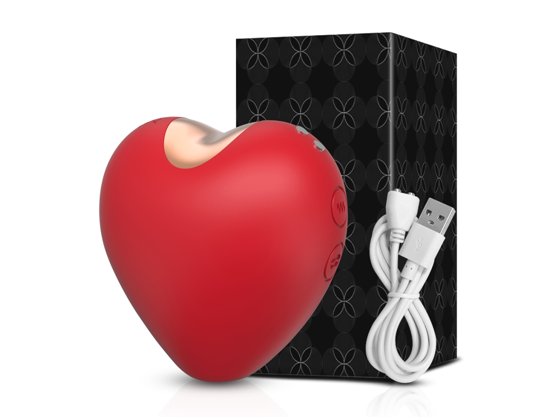 (vermelho) Vibrador Feminino Potente, Estimulador Clitoriano E De Mamilos Com Ventosa, Feito De Silicone.