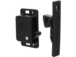 Fecho De Porta De Gaveta Lateral Em Abs Preto, Design