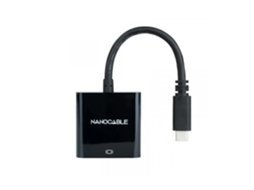 Lurelia Conversor Usb-c Para Vga, 1920x1200, 10 Cm, Preto