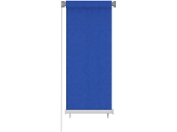 Estore de rolo para exterior PEAD VIDAXL azul (60x140 cm)