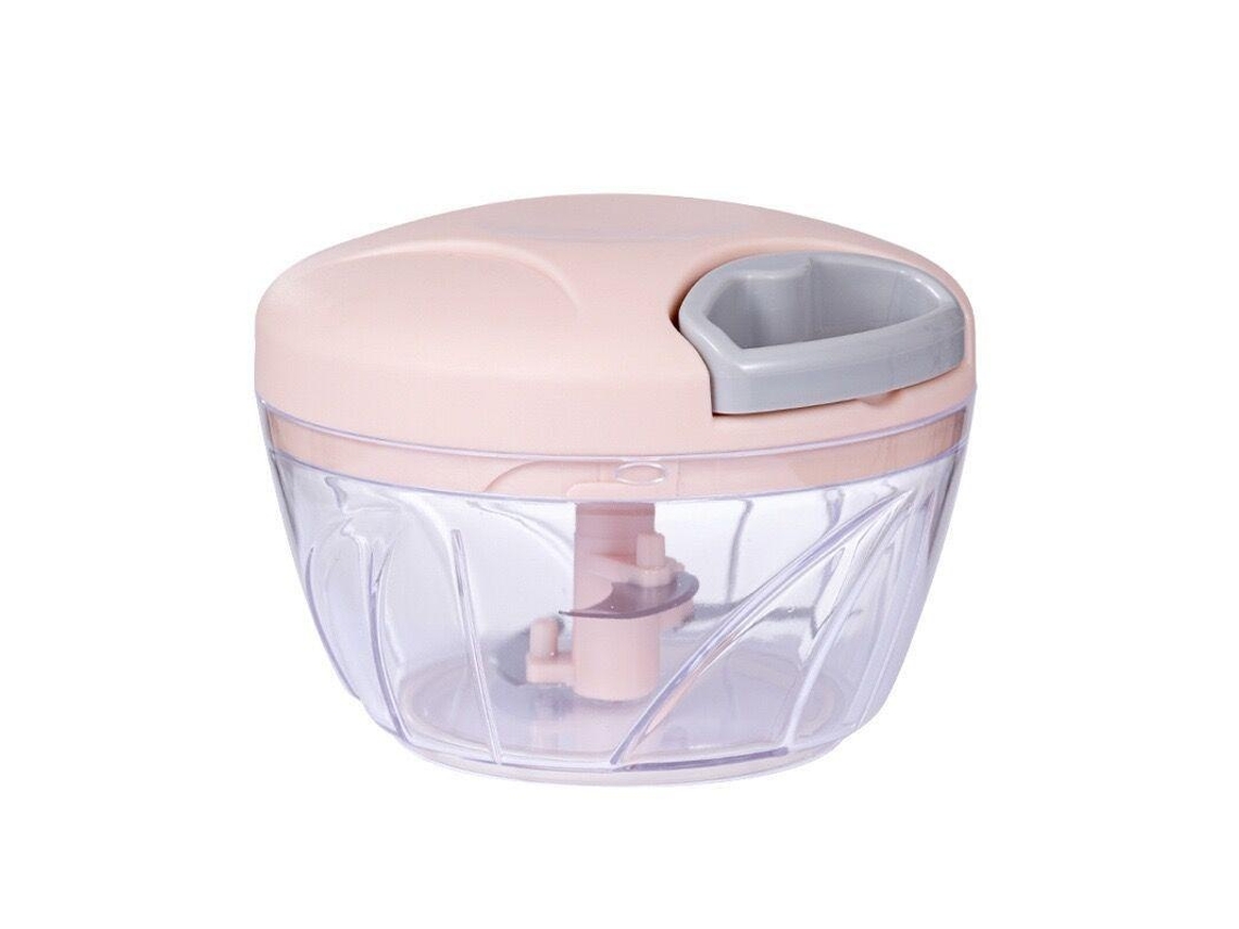 Moedor Manual de Carne e Alho , Picador de Legumes e Cebola. MDUG (500 Ml, Rosa)