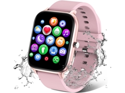 Smartwatch T45S Bluetooth Fitness Tracker Frequência Cardíaca/Som Rosa GODTVAGT