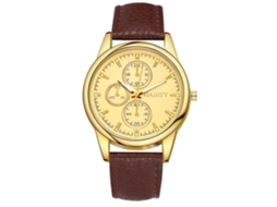 Reloj De Pulsera Para Mujer Gaiety De Cuarzo Con Dial Redondo Y Correa De Pu Marrón
