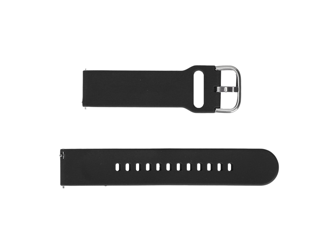 Pulseira de Silicone 20mm para Smartwatch Amazfit Gts 3 Gts 2 Bip S Bip U Preto | S/MARCA