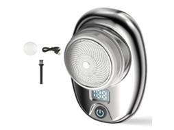 Mini Barbeador Barbeador Elétrico para Homens com Tela Lcd Aparador de Barba Portátil de Bolso JEDBESETZT
