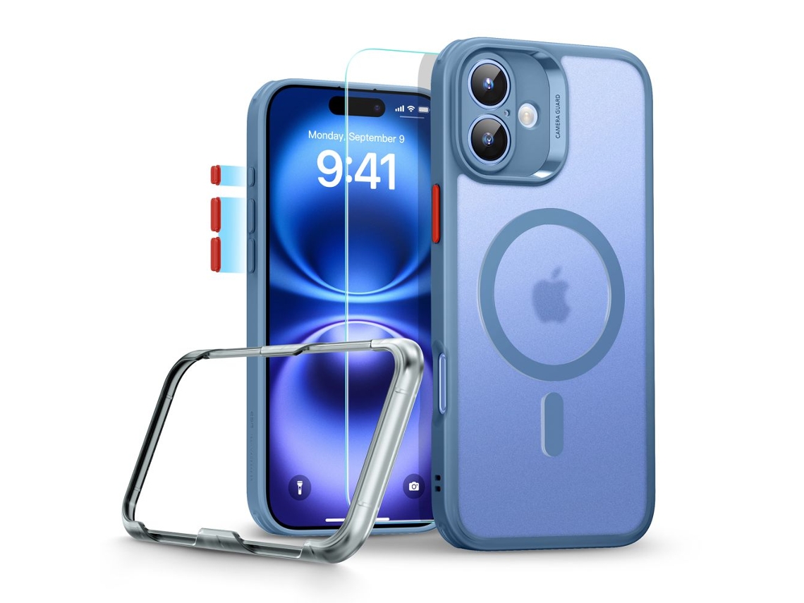 Capa Esr Classic Pro Para Magsafe Iphone 16 Halolock Azul Fosco