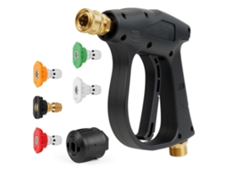 Limpeza De Alta Pressão Sem Fio,jato De Água Com 5 Bicos,pistola De Lavagem 1/4,4350 Psi Para Carros,conexão M22 Btforus