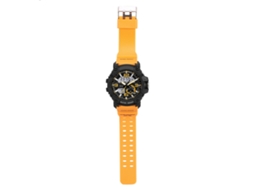 Reloj Deportivo Digital Smael Con Led Y Correa Naranja Analógico Y Digital Redondo
