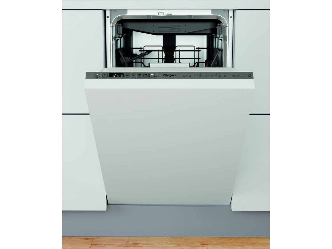 Máquina de Lavar Loiça Encastre WHIRLPOOL WSIO 3O34 PFE X (10 conjuntos - 45 cm - Painel Preto)
