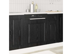 Vidaxl Painel De Lava-louça Kalmar Carvalho Preto 60 X 1,5 X 57 Cm