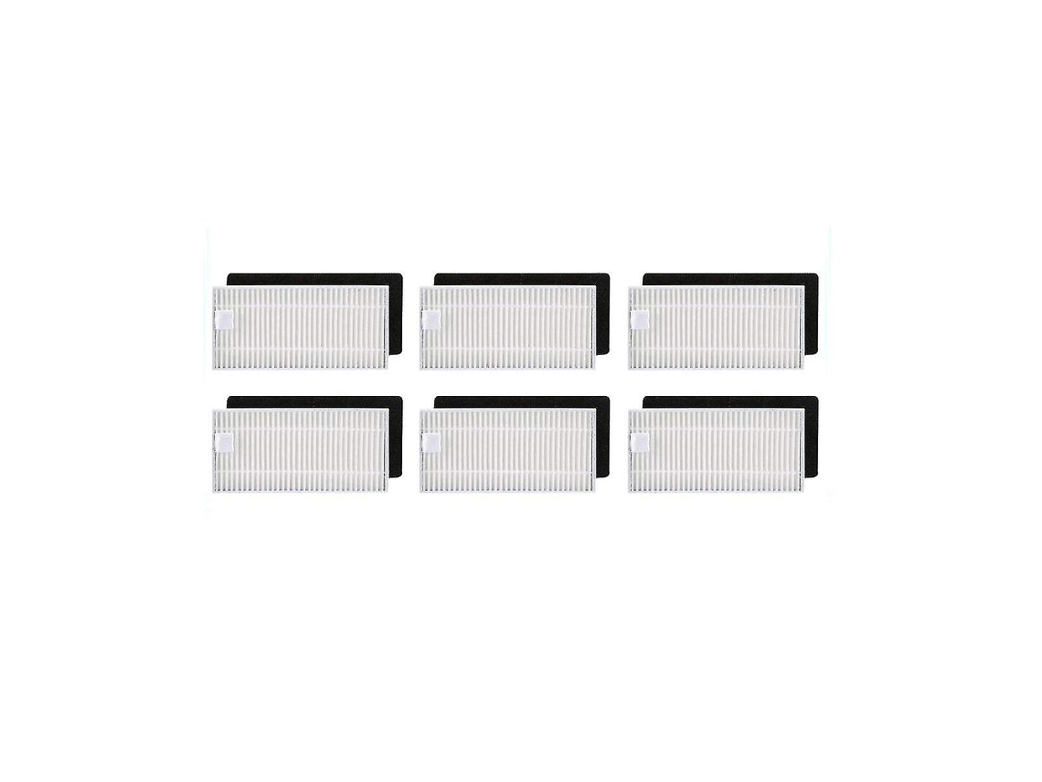Kit com 6 Filtros Hepa para Aspirador de Pó Ecovacs Deebot N79 N79s BRILVIBERA