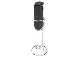 Batedor Elétrico Aço Inox Para Leite Com Suporte