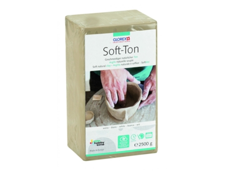 6 8075 301 Cerâmica e Composto de Modelagem Pottery Clay 2 5 kg Branco