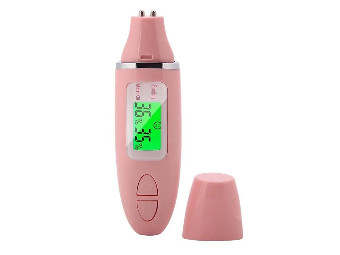 Detector Facial Analisador De Pele Profissional Sensor Digital De Óleo De Pele Testador De Analisador De Pele Para Rosto E Corpo Rosa Yizhood