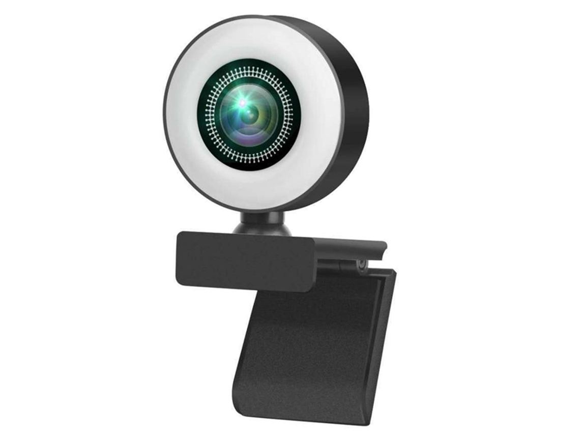 Webcam Full HD 4K com luz circular CHABERLU