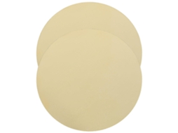 Placas Redondas De Latão Com 0,5 Mm De Espessura X 60 Mm De Diâmetro, Pacote Com 2 Unidades.