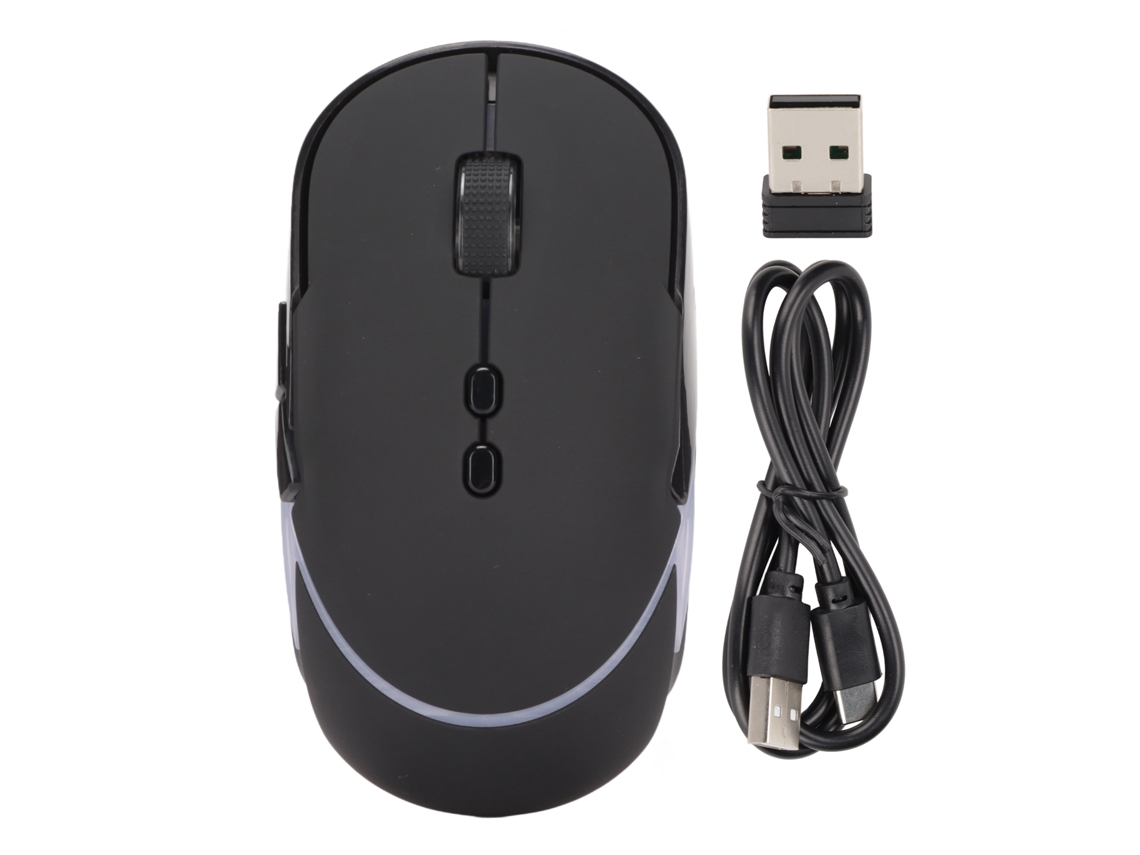 Rato Gaming Sem Fio LAXISCREED Dpi Ajustável Rgb