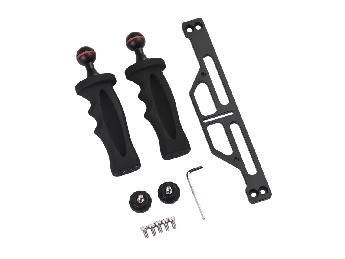 Andoer Camera Diving Rig With Dual Handle Handheld Underwater Tray Stabilizer Camera Diving Bracket For Dslr Sports Camera Diving Housing Bracket