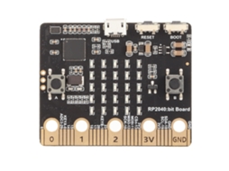 Placa de desenvolvimento Baoj-2026 Micro Bit Rp2040 para Raspberry Pi Pico com luz LED para programação de robôs e jogos de controle.
