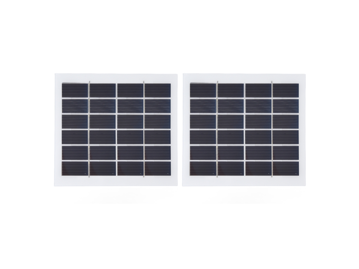 2 Pcs Painel Solar Portátil 2w 6v, Células Solares de Alta Eficiência para Iluminação Doméstica | S/MARCA