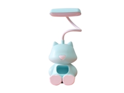 Lâmpada de Mesa Infantil Cartoon com Pescoço de Ganso Flexível Usb Recarregável | S/MARCA