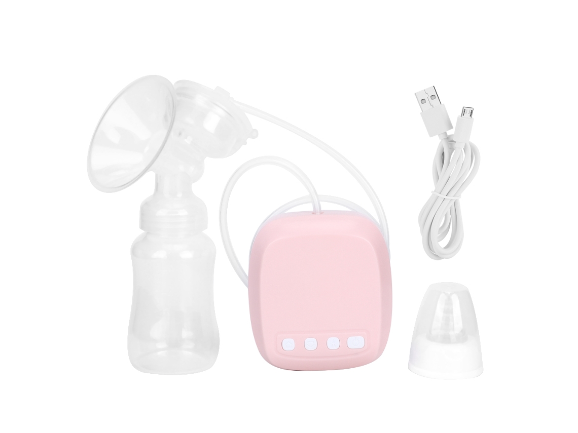 Laxiscreed Bomba De Seios Elétrica Portátil Com Controle Por Toque E Usb - Cor Rosa
