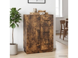 Vidaxl Buffet Carvalho Fumado 66 X 34,5 X 87 Cm Derivados De Madeira