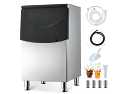 Recipiente de armazenamento para máquina de gel VEVOR, 113 kg, altura ajustável.