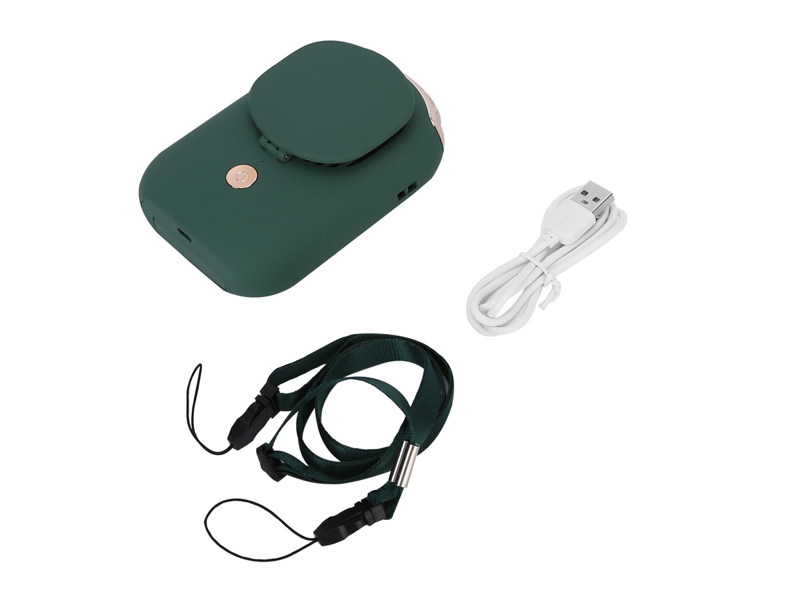 Mini Espelho De Vanity Usb Com Ventilador De Colar Portátil Laxiscreed Para Estudantes