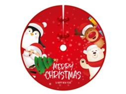 Cobertor de árvore de natal 90cm tela escovada tapete natalino decoração ano novo