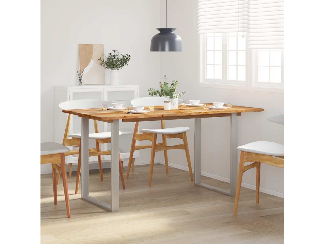 Vidaxl Mesa De Jantar 154x80x76 Cm Madeira De Acácia Maciça