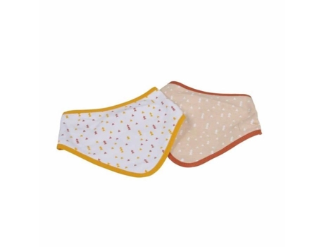 Pacote de 2 Babadores Bandana Floresta 41Cm Bege Preço Paris