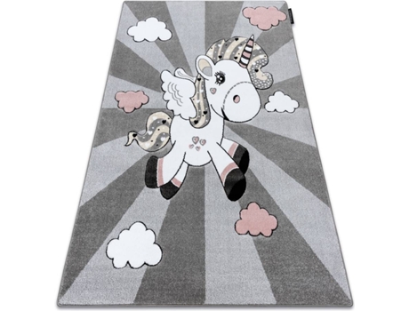 Tapete DYWANY LUSZCZOW Petit Unicorn (Cinzento - 200 x 290 cm - Polipropileno)