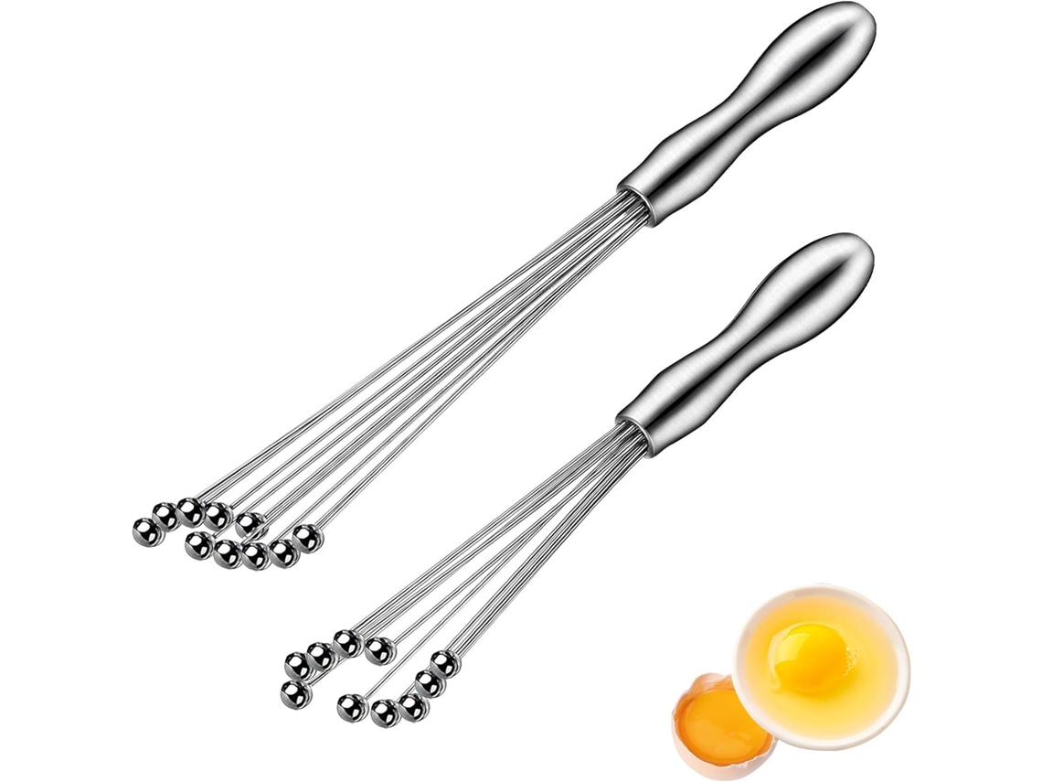 Batedor Inox 2pcs Manual Cozinha, Mixer Mistura DUREFORWARD