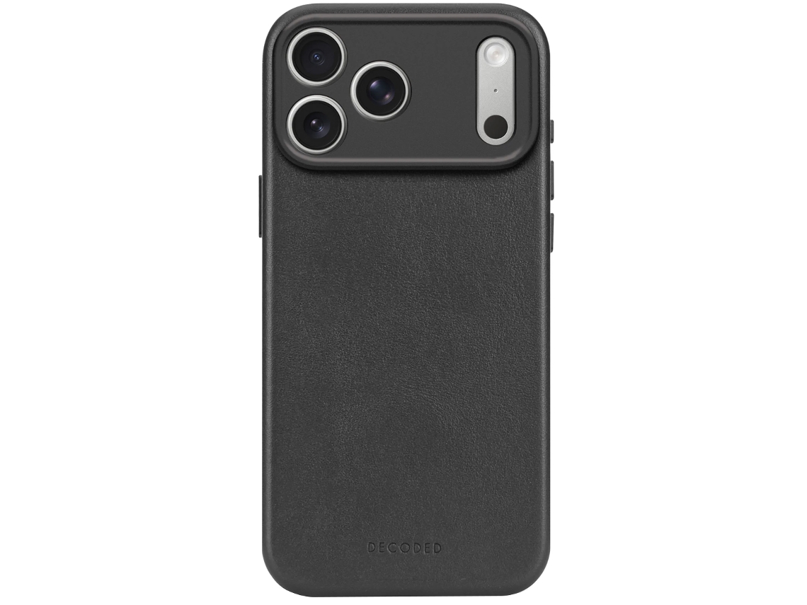 Decoded Capa De Couro Para Iphone 17 Pro Max Compatível Com Magsafe Preto