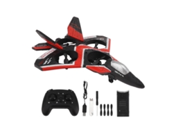 Mali brinquedo Drone Avião S80 Rc de Asa Fixa com Voo Estável 3 Velocidades Flip e Luzes Potentes Vermelho 1 Bateria