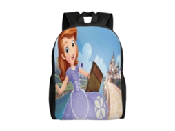 Mochila T20 Sofia The First Para Estudantes, Leve E Resistente, Impermeável E Com Alça De Ombro Ajustável.