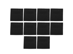 Conjunto de 10 filtros de carvão ativado de 13 cm x 13 cm para absorvedores de fumos e extratores de fumos de soldagem.