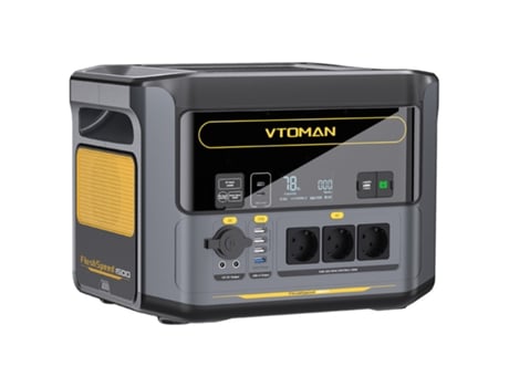 Central Eléctrica Portátil Vtoman Flashspeed 1500 1548wh Bateria Lifepo4 1500w Saída 12v Dc E 100w Portas Tipo C