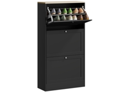 Mesa de Jantar BTFORUS, 3 peças, MDF e metal, cinza