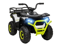 Quadriciclo Elétrico Infantil 12v Faróis Música Mp3 Velocidade Ajustável Verde