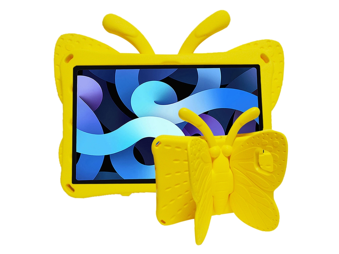 Capa Panoona Para Samsung Galaxy Tab S6 Lite Sm-t610/615 (2020) De 10,4 Polegadas ,eva Rígido E Antichoque ,suporte Borboleta Amarelo