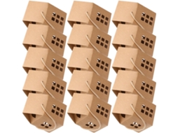Conjunto De 24 Caixas Papelão Para Doces E Biscoitos, Com Design De Casinha Oca, 8x 7, 5cm, Para Decoração De Casa E
