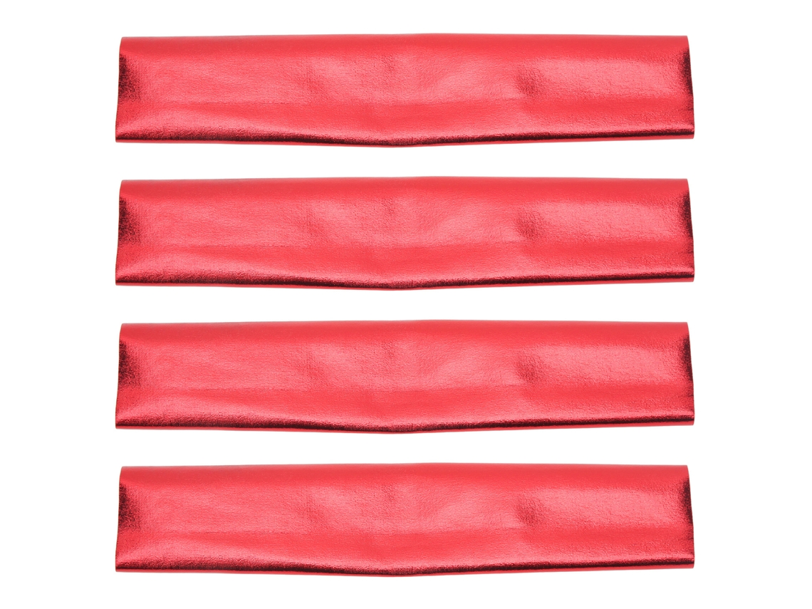 Mali 4pcs Capa de Amortecedor Rc em Poliéster Protetora Contra Poeira Respirável para Carro Rc 1/8 Vermelho