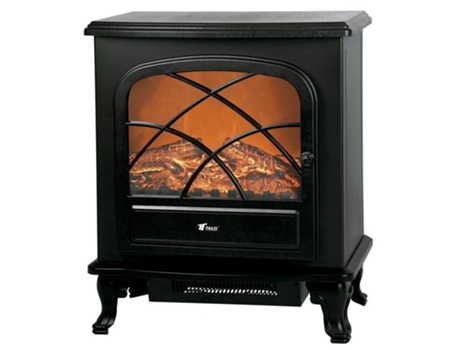 Lareira Elétrica de Parede com Efeito de Chama Realista pot. 1500W e Controle Remoto Desfrute de um ambiente aconchegante THULOS