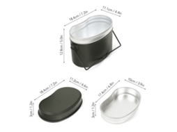Kit de Canteiro Militar 1.5l para Camping e Picnic