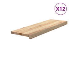 Stair Tread, Stair Treads Vidaxl Marrom Madeira De Carvalho (80 X 25 X 2 Cm)