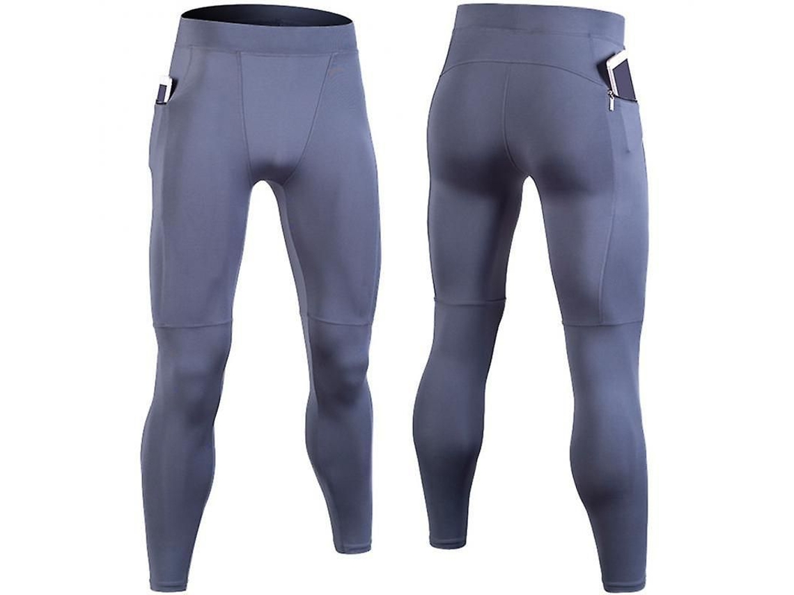 Calças esportivas masculinas 2026, leggings de compressão de secagem rápida para academia, corrida, ioga e treino.