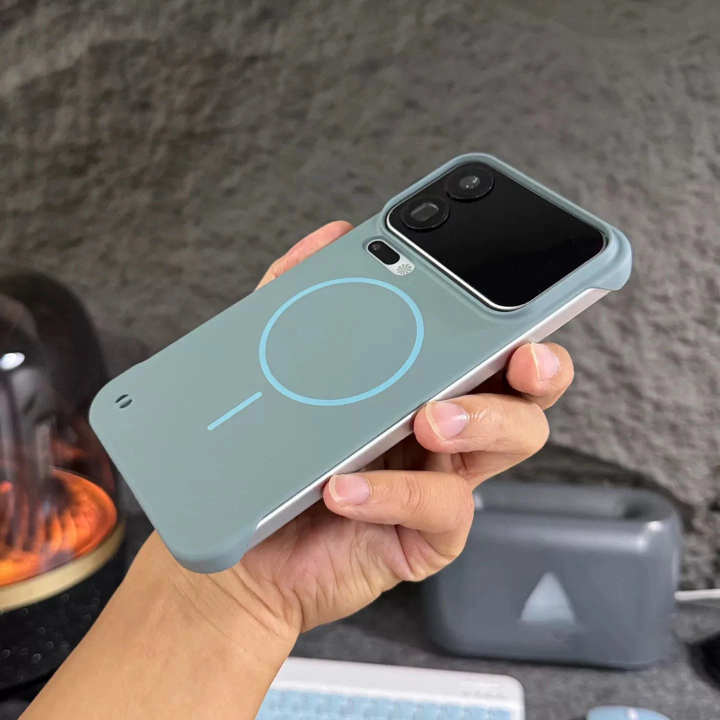 (azul Xiaomi 11 Pro) Capa Protetora Magnética Ultrafina, Feita De Material De Pc Rígido.